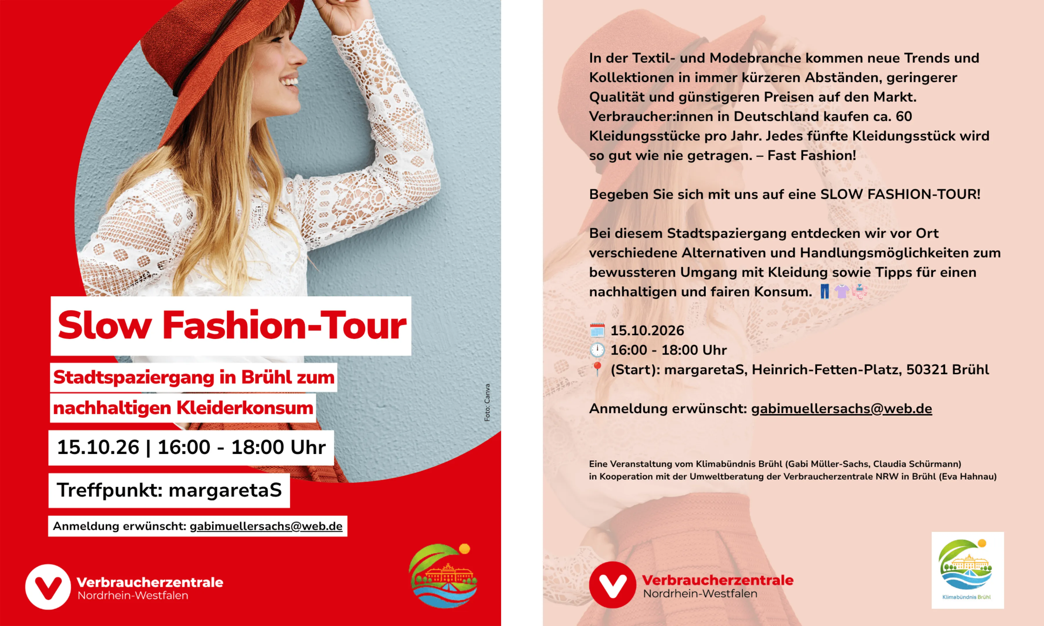 Flyer unsere Slow Fashion Tour